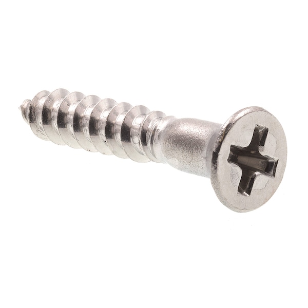 Prime-Line Wood Screw, Flat Head, Phillips Drive No. 8 X 1in Grade 18-8 Stainless Steel 25PK 9035130 - main